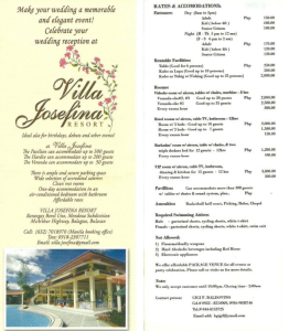 Villa Josefina Resort Bulacan